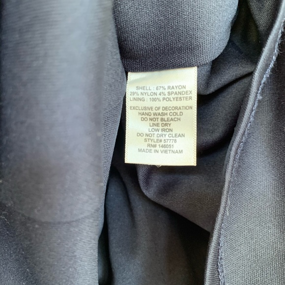 Monteau Keyhole Fit & Flare Dress Navy - size Med - Picture 6 of 6